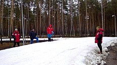 Биатлон Искусственный снег в Тюменской области (центр зимних видов спорта «Жемчужина Сибири» )