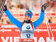  Ирина Старых — серебряный призёр женского пасьюта 3 этапа Кубка мира по биатлону в Анси