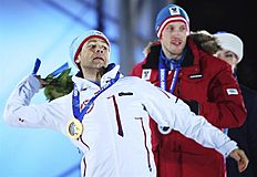 Биатлон . Sochi (Russian Federation), 09/02/2014.- Gold medalist Ole фото (photo)