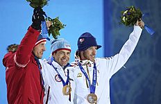 Биатлон . Sochi (Russian Federation), 09/02/2014.- Gold medalist Ole фото (photo)