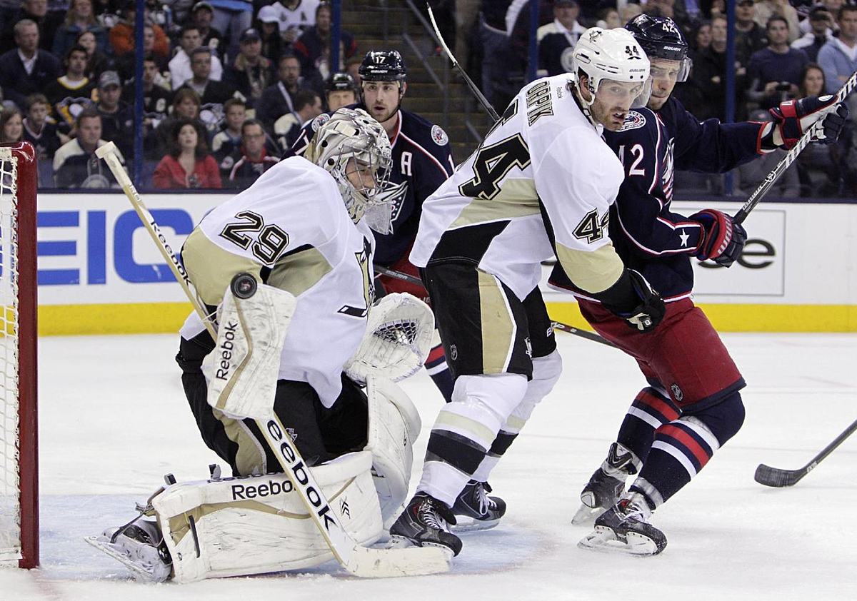 Хоккей в России: Pittsburgh Penguins' Marc-Andre Fleury, фото (photo)