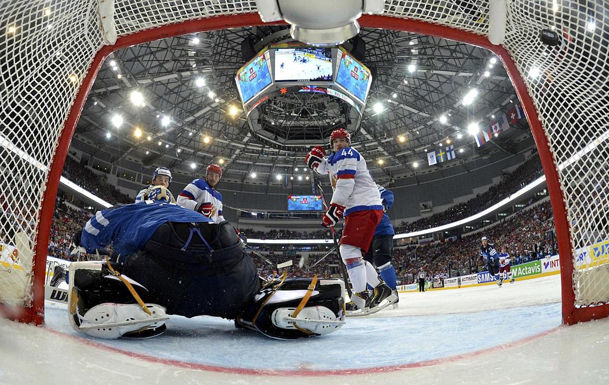 Хоккей в России: Finland goalie Rinne fails to save a goal as фото (photo)