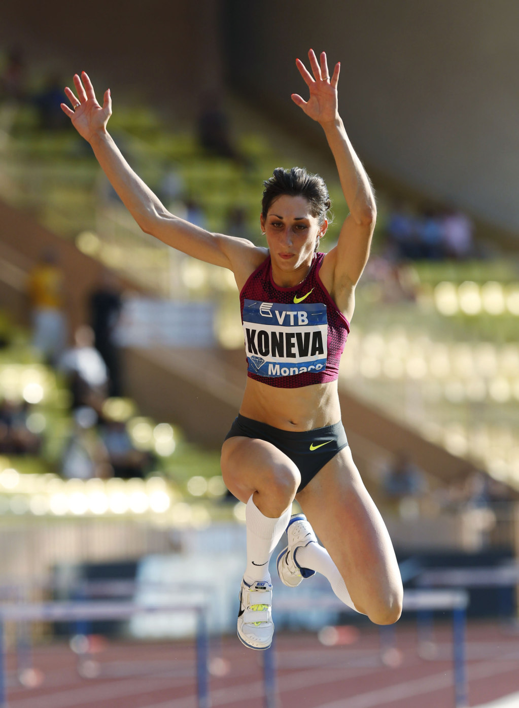 Легкая атлетика в России: Koneva of Russia competes in the women фото (photo)
