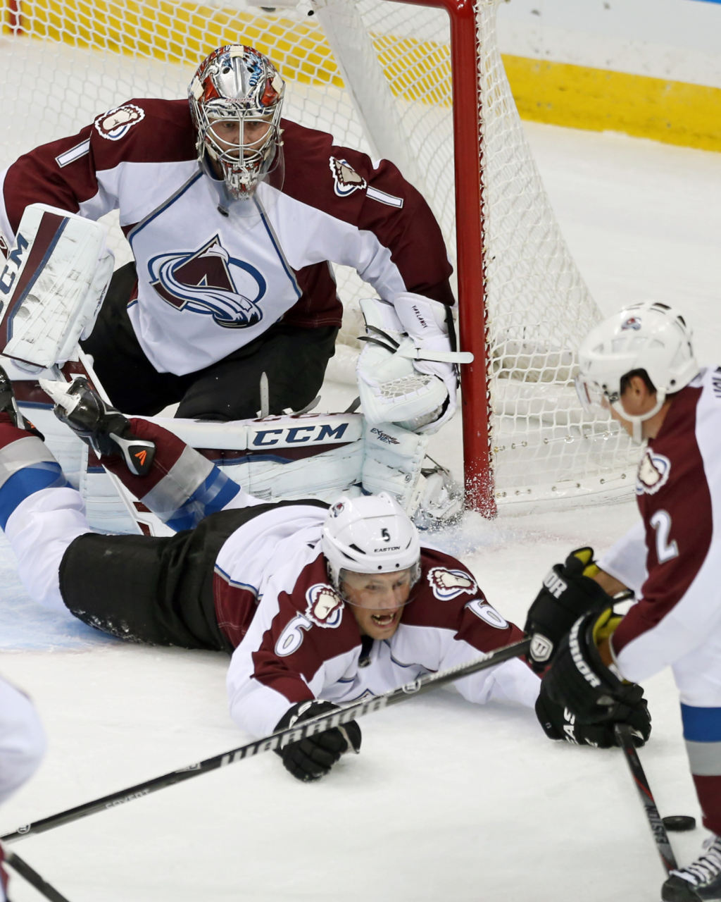 Хоккей в России: Colorado Avalanche goalie Semyon Varlamov, top фото (photo)