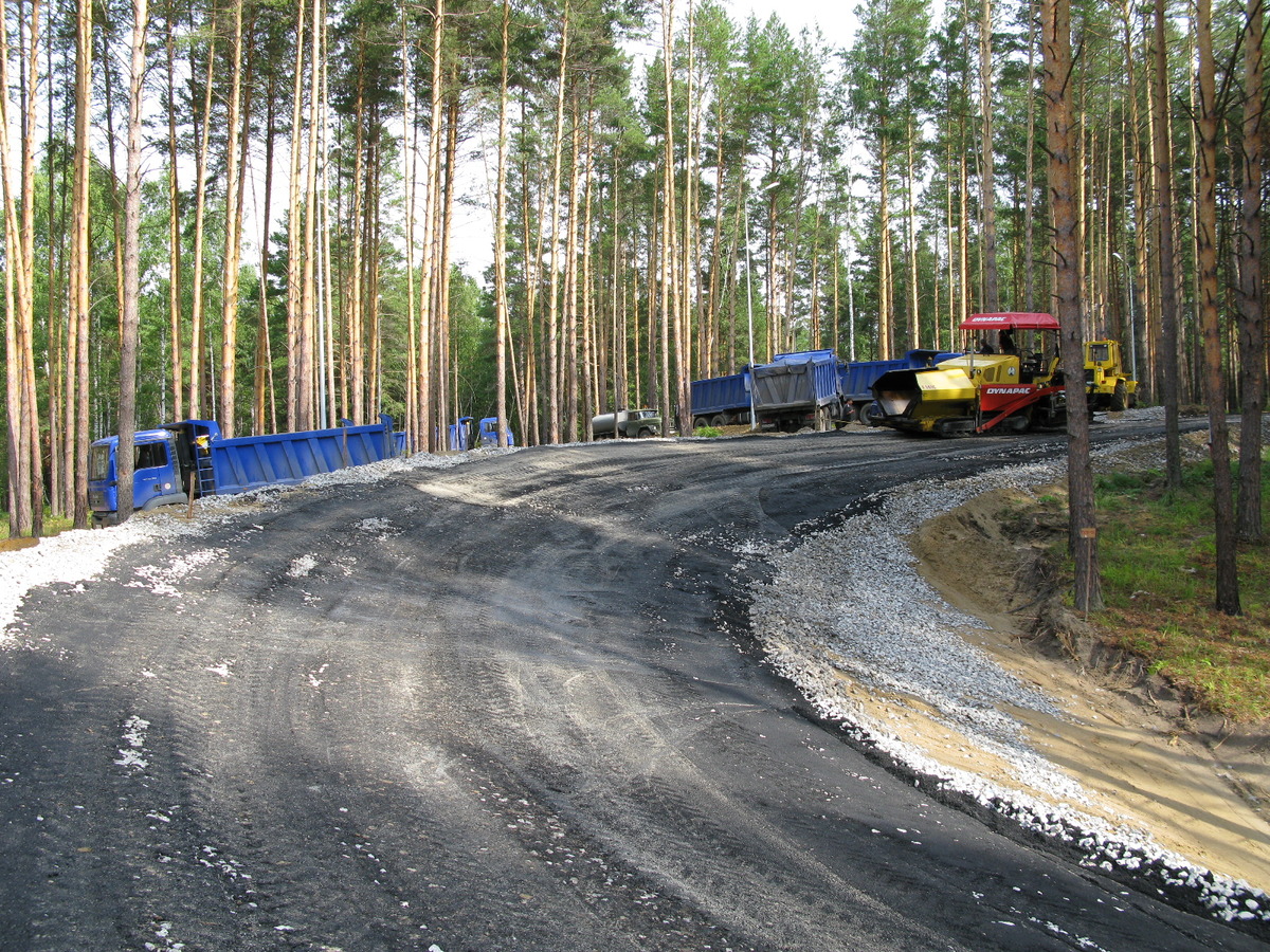 Первые этапы строительства лыжной и биатлонной трассы на Жемчужине Сибири