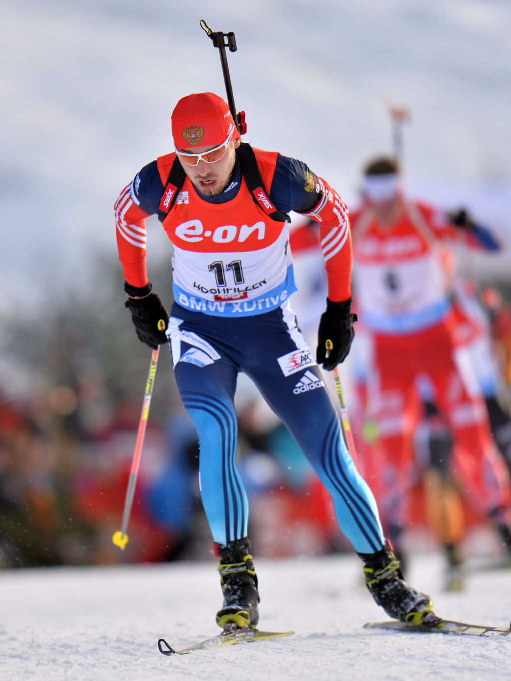 Russia's Anton Shipulin skis during the men's 12.5 kilometers фото (photo)