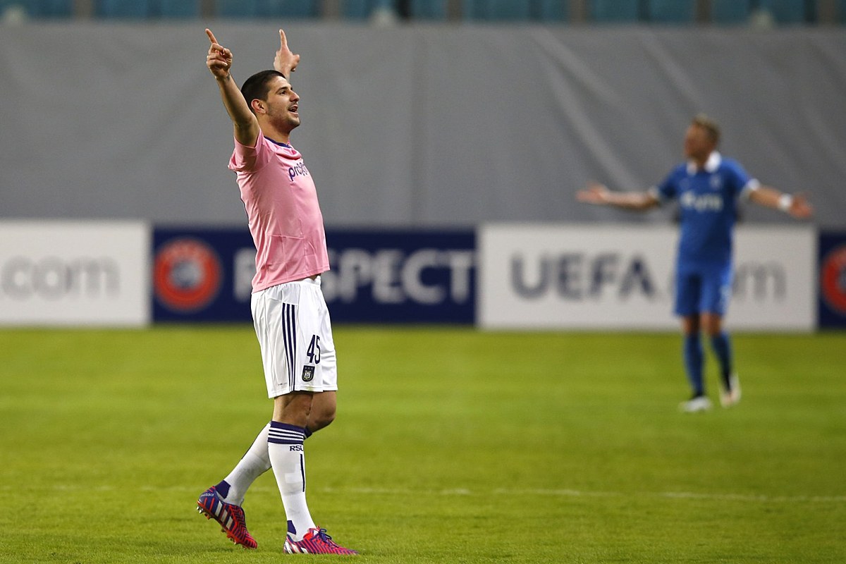 AnderlechtвЂ™s Aleksandar Mitrovic celebrates after scoring against фото (photo)