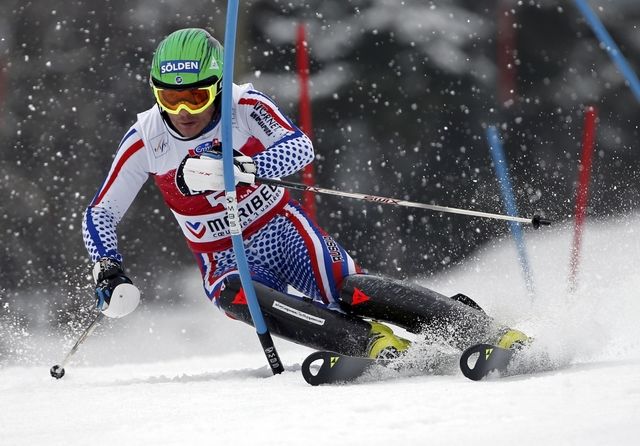 Khoroshilov of Russia clears a gate during the second run of фото (photo)