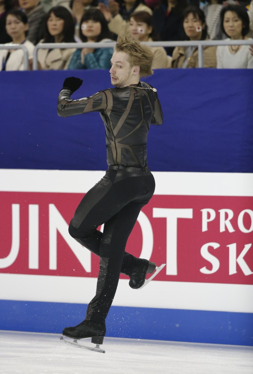 Sergei Voronov of Russia performs during the Men Free Skating фото (photo)