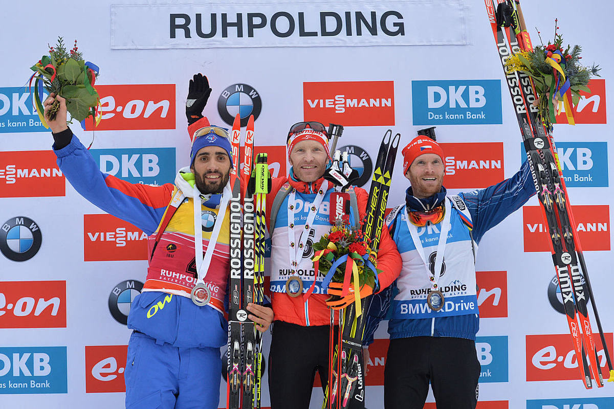 Austria's winner Simon Eder, center, France фото (photo)