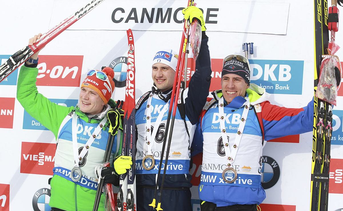 From left, silver medalist Benedikt Doll, of Germany, gold medalist фото (photo)