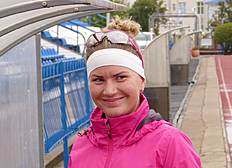 Биатлон Виктория Сливко на сборе в Чайковском (сентябрь 2016)