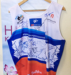 Биатлон Автографы биатлонистов под конец путешествия на 8 этап Кубка мира по биатлону в финский Контиолахти
