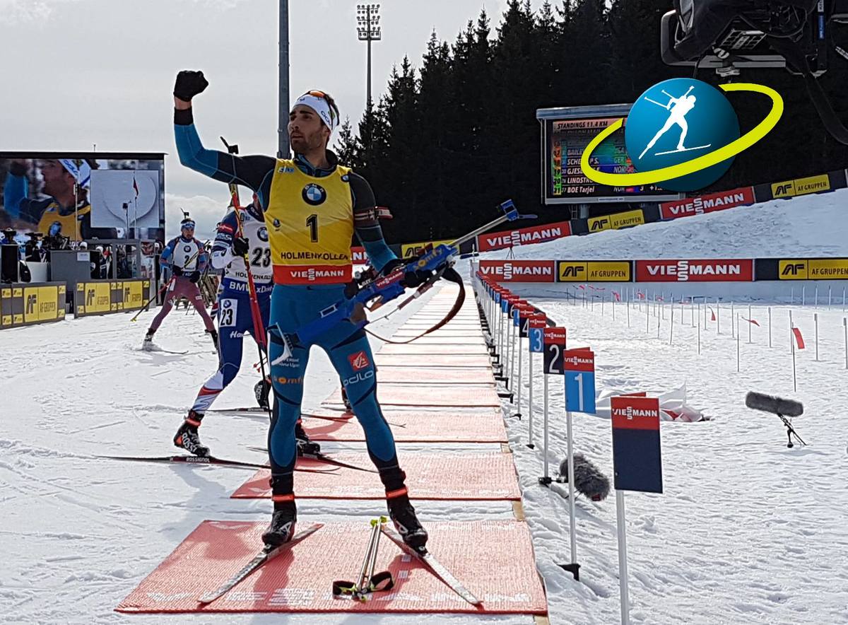 Mass start and 14th win of the season for Martin Fourcade; clean shooting brings him across the finish line in 37:32.2. Second with a career best first podium Andrejs Rastorgujevs, with two penalties, 17.4 seconds back and third to Simon Eder, with one pe