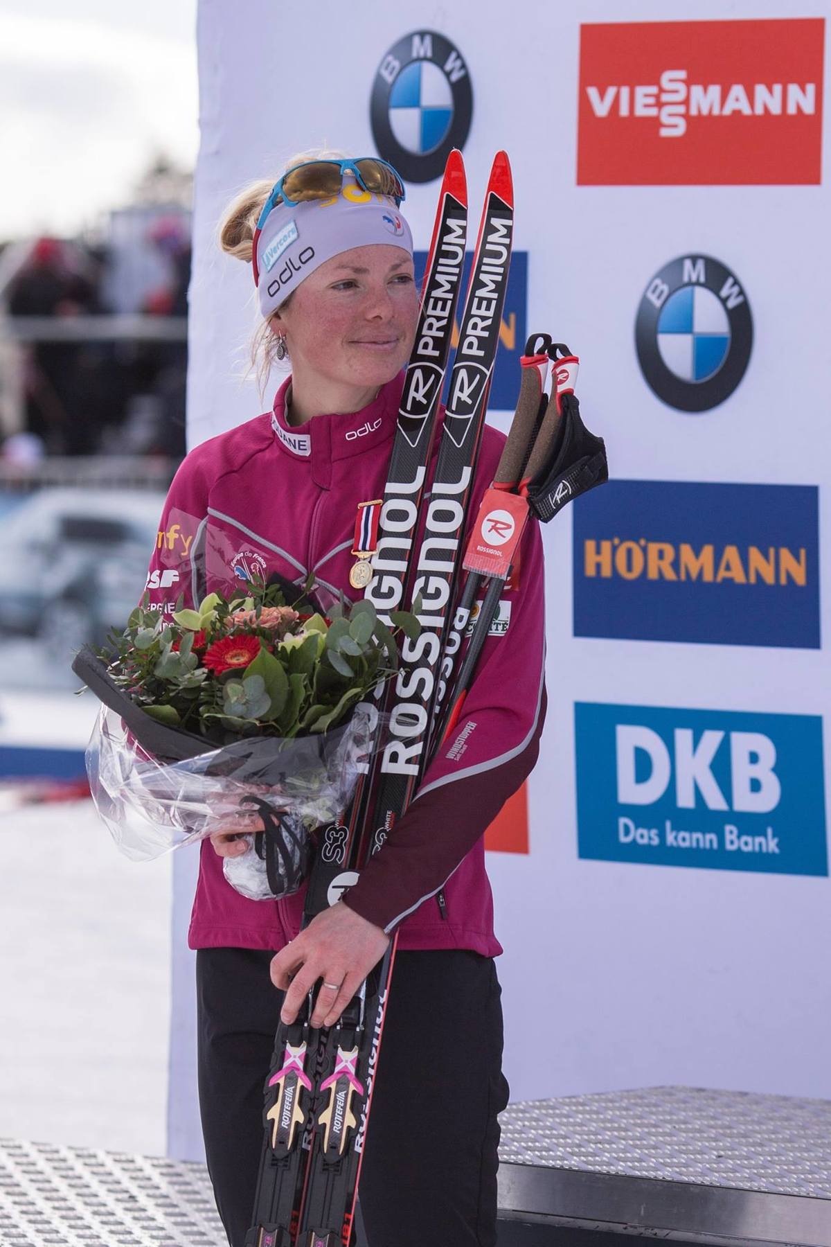 Marie with her Holmenkollen medal.