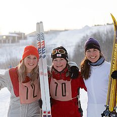 Биатлон Екатерина Юрлова на лыжной «РетроГонке»