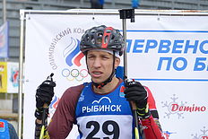 Биатлон Валерий Бондарев на Первенстве России по биатлону в Дёмино