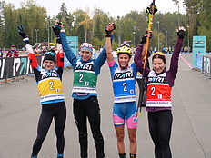 Биатлон Чемпионки России в эстафетной гонке