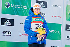 Биатлон Перминова Виктория (победитель в спринте Первенства России по биатлону у юниорок, Чайковский, 25 декабря 2012)