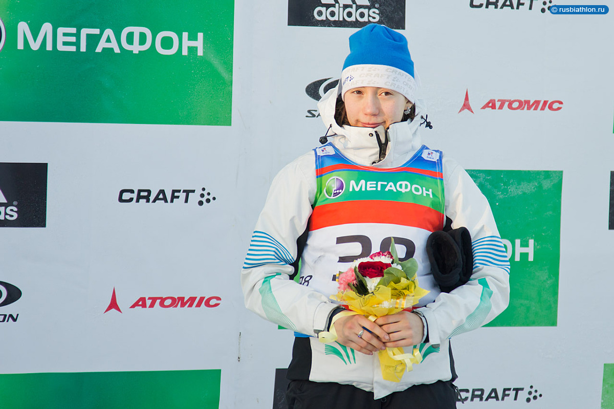 Пашкова Анастасия (призер спринта Первенства России по биатлону у юниорок, Чайковский, 25 декабря 2012)