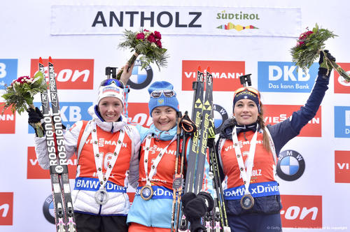 Екатерина Юрлова выиграла женскую гонку преследования 6 этапа Кубка мира по биатлону в итальянской Антхольц-Антерсельве!
