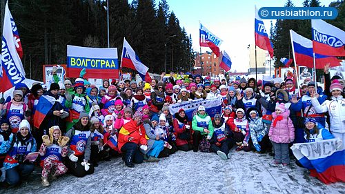 Отчет фан-сборной России по биатлону с заключительного этапа КМ в Ханты-Мансийске