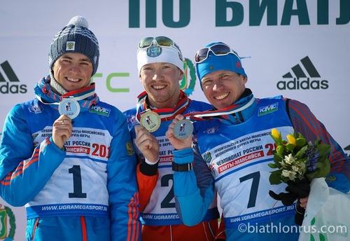Волков выиграл гонку преследования Чемпионата России по биатлону в Ханты-Мансийске