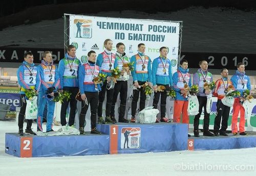 Сборная ХМАО-Югра-1 выиграла мужскую эстафету Чемпионата России по биатлону в Ханты-Мансийске