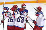 Хоккей Россия не без труда обыграла Казахстан на чемпионате мира в Москве