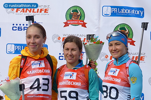 Виролайнен Дарья выиграла женский спринт летнего чемпионата России по биатлону в Чайковском