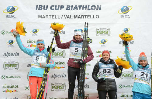 Дарья Виролайнен – серебряный призёр в спринте на 4 этапе Кубка IBU в Италии