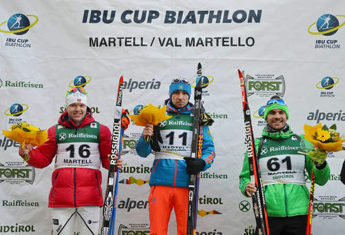 Александр Логинов выиграл спринт 4 этапа Кубка IBU в Италии!