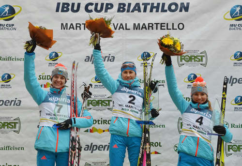 Россиянки заняли весь пьедестал в пасьюте 4 этапа Кубка IBU в Италии. Дарья Виролайнен выиграла гонку!