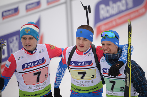 Юношеская сборная России — бронзовые призеры в эстафете на Первенстве мира по биатлону в Швейцарии