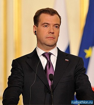 Биатлон Д. Медведев поздравил с юбилеем «лучшего биатлониста XX века» А. И. Тихонова