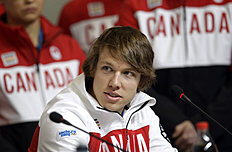 Конькобежный спорт Mathieu Giroux, a member of the Canadian speed skating team, фото (photo)