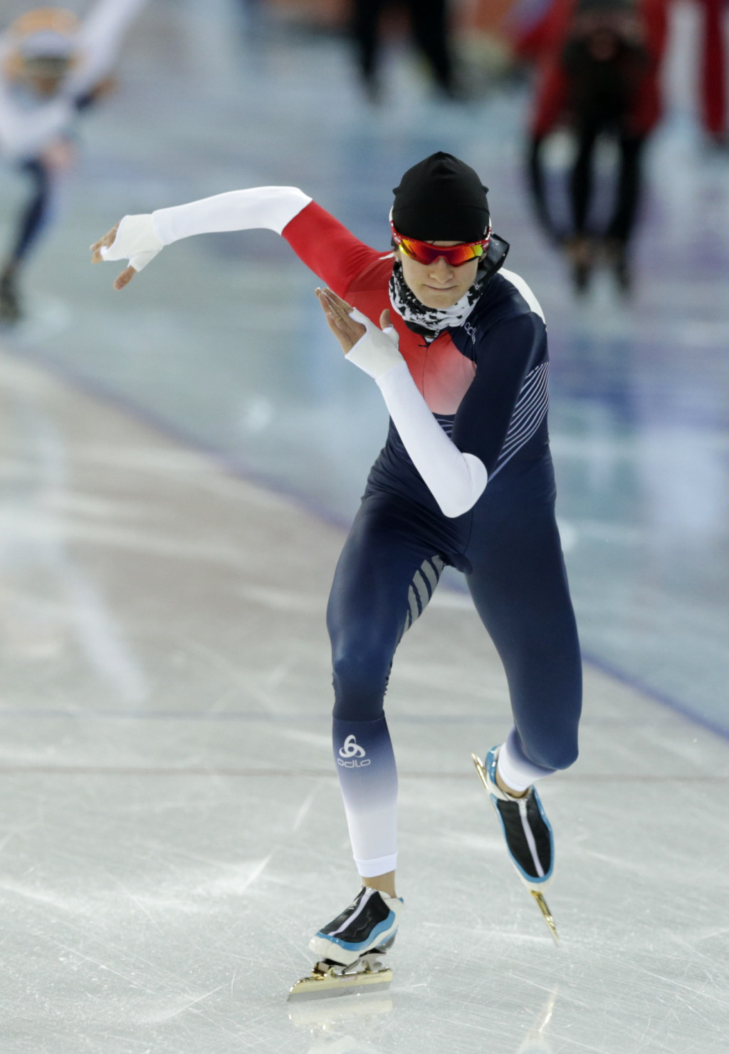 Martina Sablikova of the Czech Republic practices her start at фото (photo)
