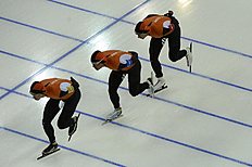 Конькобежный спорт Speedskaters from the Netherlands, left to right, Sven Kramer фото (photo)