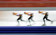 Конькобежный спорт Speedskaters from the Netherlands Koen Verweij, Jan Blokhuijsen фото (photo)
