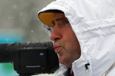 WHISTLER, BC - FEBRUARY 26: Men's biathlon coach Frank Ullrich of Germany looks on during the men's 4 x 7.5 km biathlon relay on day 15 of the 2010 Vancouver Winter Olympics at Whistler Olympic Park Cross-Country Stadium on February 26, 2010 in Whistler, Canada.
