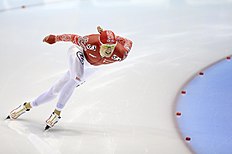 Конькобежный спорт Russia's Denis Yuskov competes during the men's 1500 фото (photo)