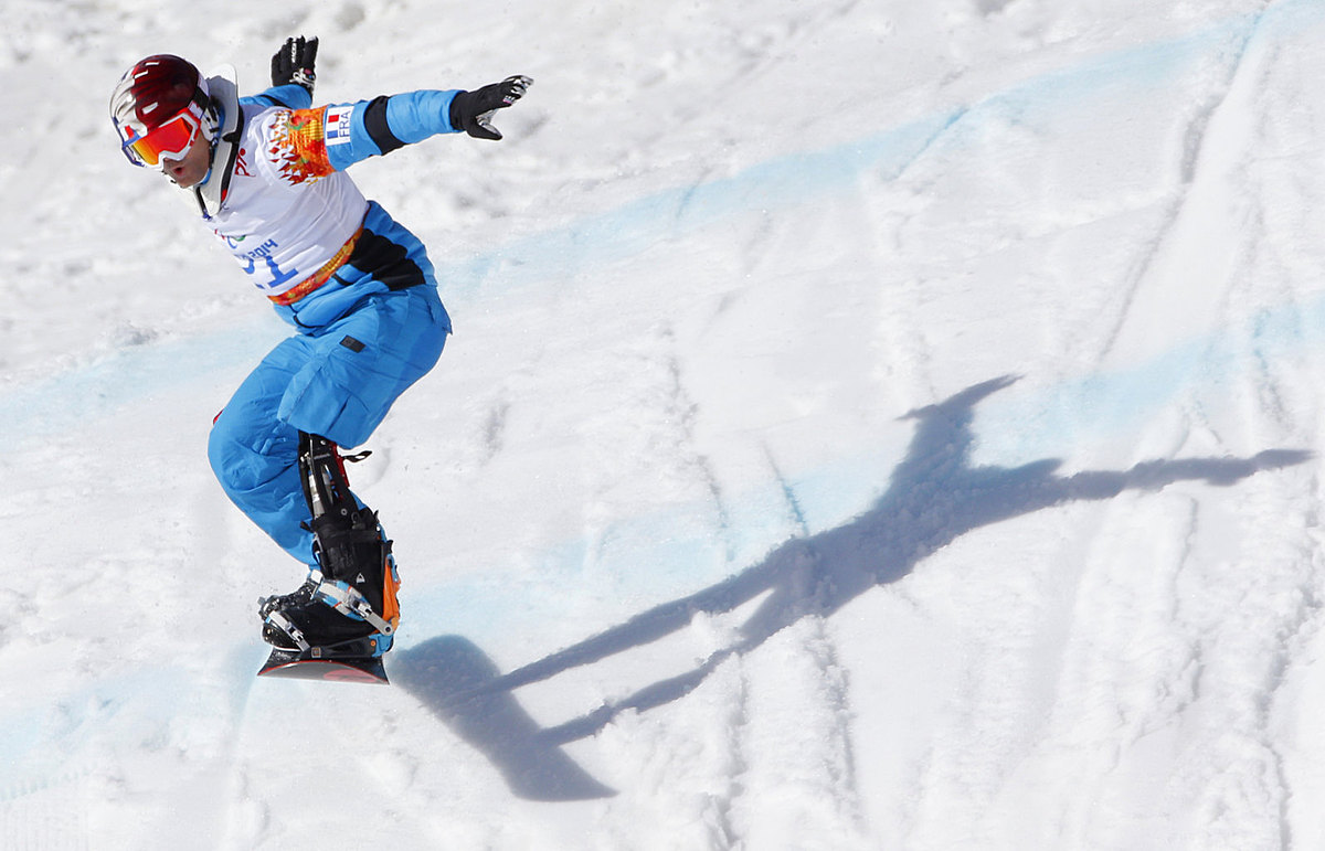 Snowboard (сноуборд): Patrice Barattero of France competes during фото (photo)