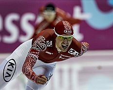 Конькобежный спорт Yuskov of Russia skates during the men's 1500 metres event фото (photo)