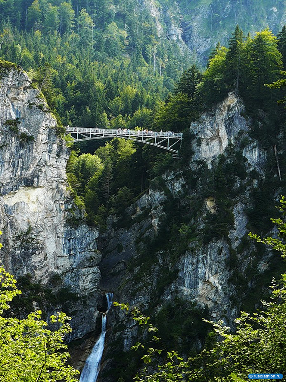 5. Мост Мариенбрюкке через ущелье Пеллата, высота 90 метров