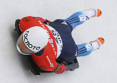 Russia's Pavel Kulikov competes in the men's skeleton фото (photo)