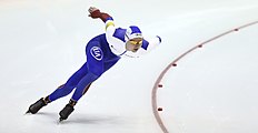 Конькобежный спорт Russia's Pavel Kulizhnikov competes to win the men's фото (photo)