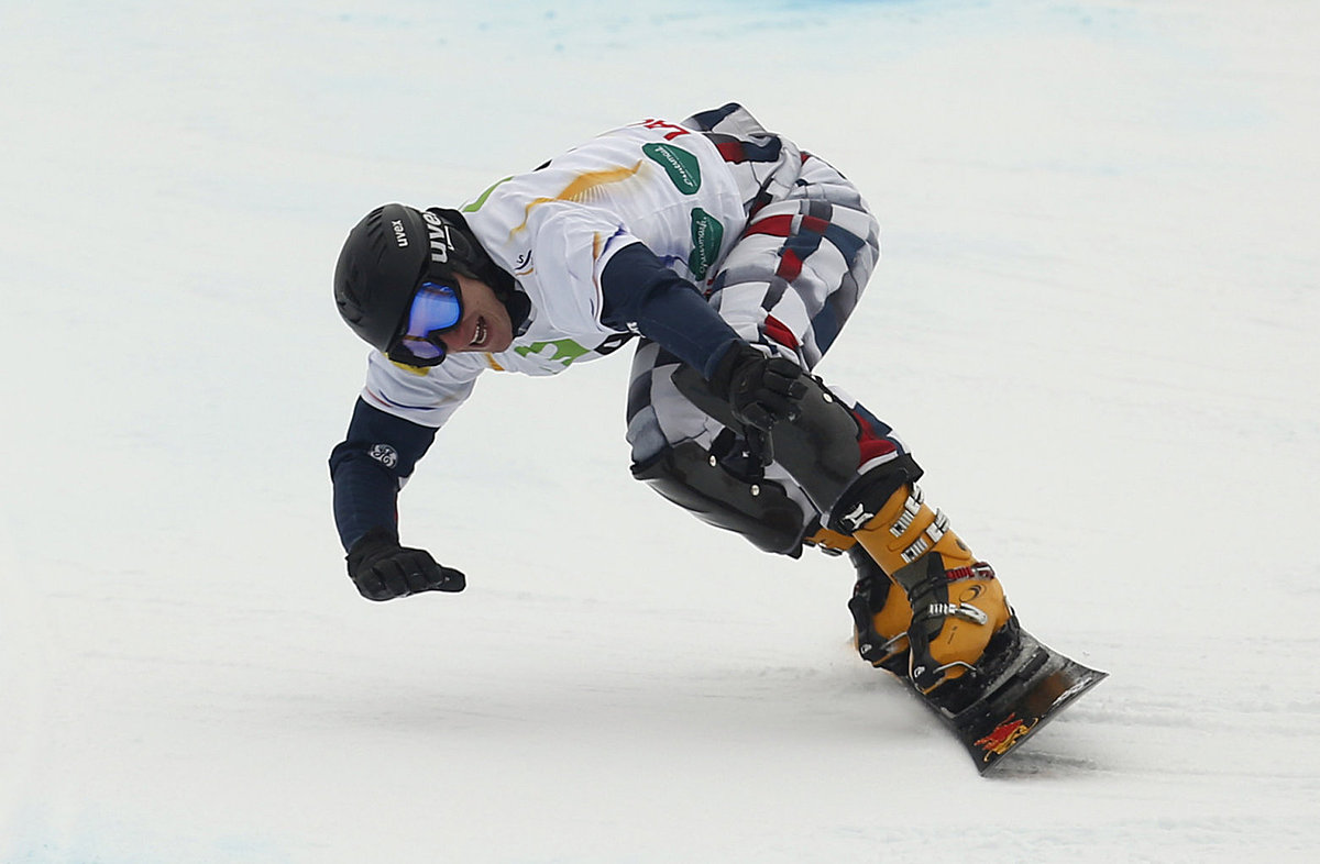 Snowboard (сноуборд): Russia's Andrey Sobolev competes to фото (photo)