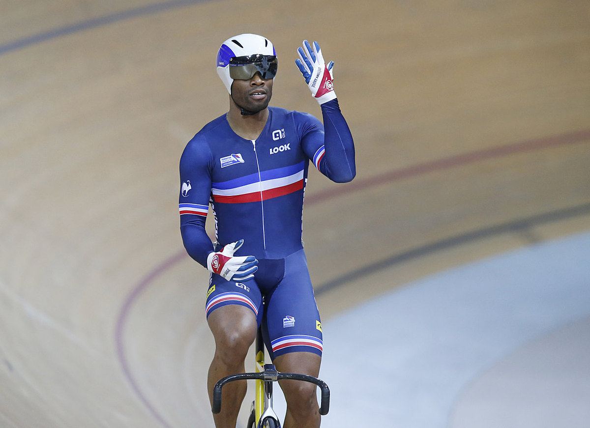 Gregory Bauge of France reacts after he win the final of the фото (photo)