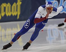 Конькобежный спорт Russia's Pavel Kulizhnikov skates during the men's I фото (photo)