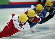 Конькобежный спорт Hamelin of Canada competes during men's 1500m semifinals фото (photo)